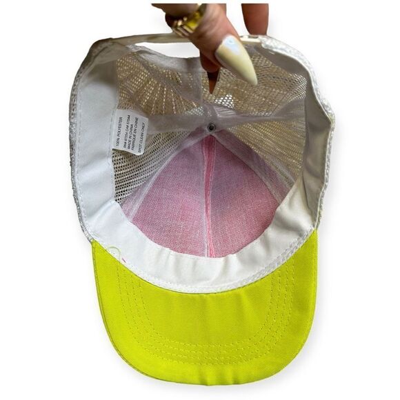 Chateau Women's Multicolor Colorblock Adjustable Snapback Trucker Hat OS NWOT - Picture 2 of 3